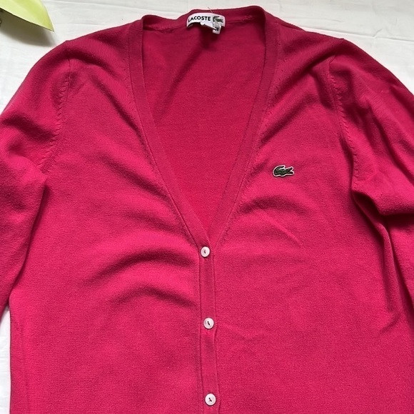 ⭐️lacoste Button Down Sweater⭐️ - Picture 3 of 11